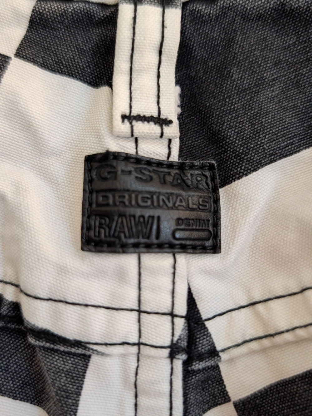 G-Star RAW Black and White Checker Cargo Pants Pharrell Willams Collab - Picture 6 of 14